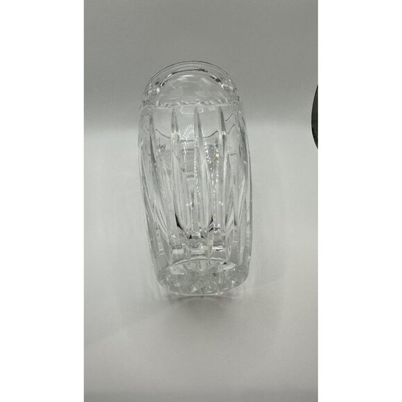 Gorham Cut Crystal Flower Etched Vase 7" Tall Elegant Display Piece - Picture 6 of 7